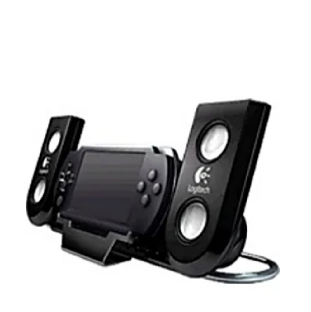 LOGITECH AMPLIFIED SPEAKERS PORTABLE VINTAGE SONY PSP